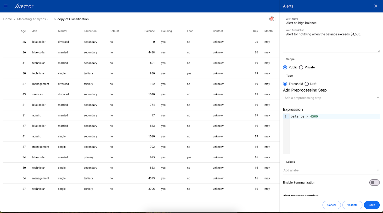 New Alert - Provide details